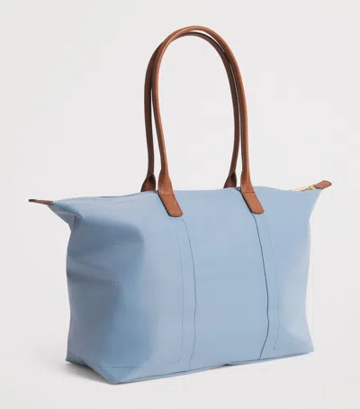 Harrods Medium Nylon Tote Bag In Red