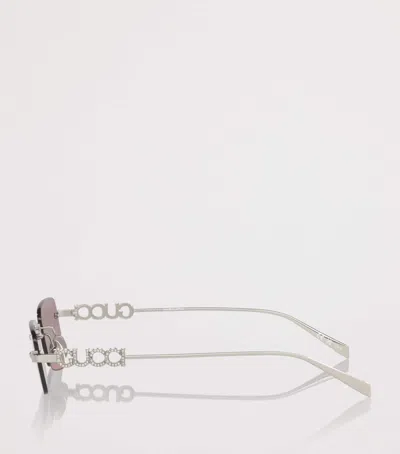 Gucci Rectangular Frame Sunglasses In Multi