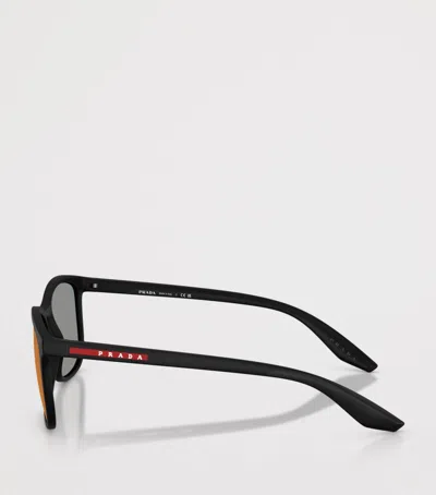 Prada Linea Rossa Pra08s Rectangular Sunglasses In Multi