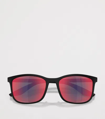 Prada Linea Rossa Pra08s Rectangular Sunglasses In Multi