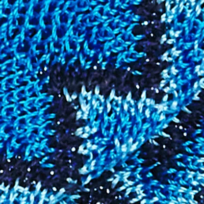 Missoni Zigzag Scrunchie In Blue