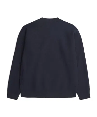 Norse Projects Wool Crew Neck Sweater In Blue