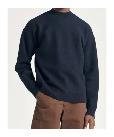 Norse Projects Wool Crew Neck Sweater In Blue