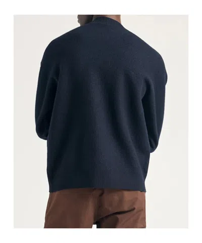 Norse Projects Wool Crew Neck Sweater In Blue