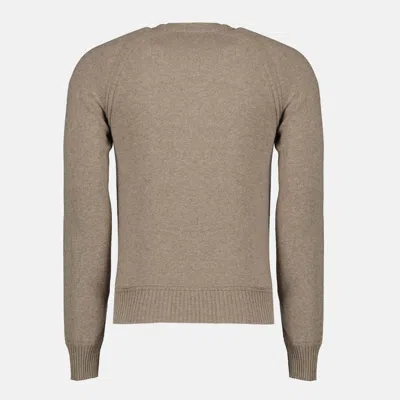 K-way Beige Crew Neck Sweater In Multi