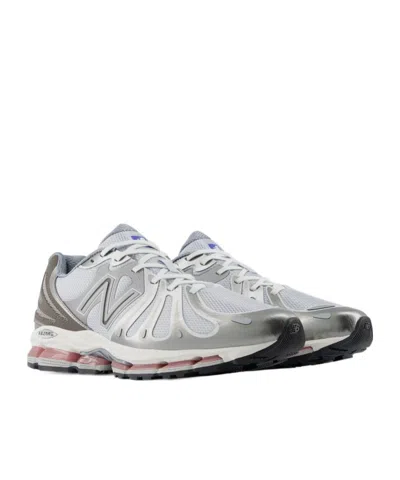 New Balance Mens Dark Silver Metallic Gra Abzorb 1890 Mesh Trainers In Gray