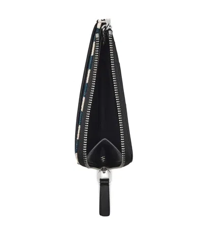 Marc Jacobs The Stripe Canvas Top Zip Wallet In Multi