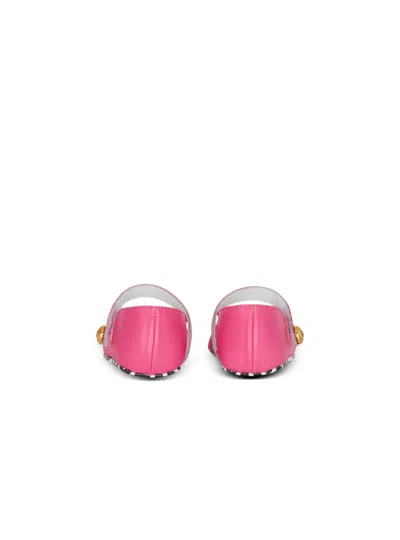 Balmain Ballet Flats With Button In Pink