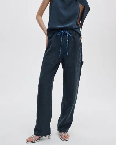 Rag & Bone Drawstring-waist Cargo Pants In Blue