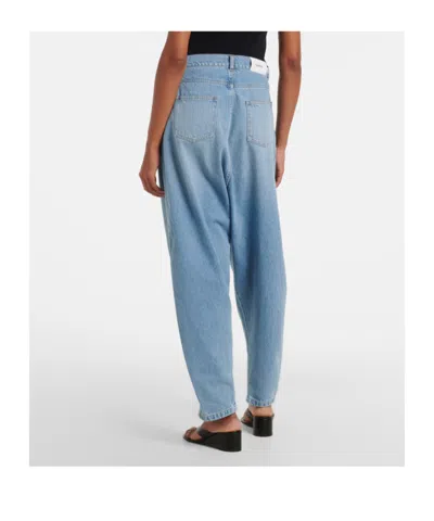 Coperni Front-slit Balloon Jeans In Blue