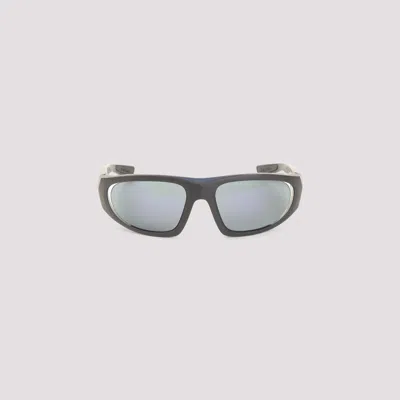Prada Eyewear Linea Rossa Rectangle Frame Sunglasses In Black