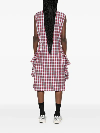 N°21 Plaid-pattern Midi Dress In Multi