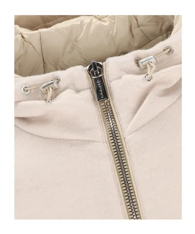 Moorer Drawstring Hooded Jacket In Brown