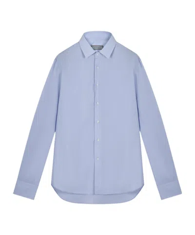 Canali Checked Shirt In Blue