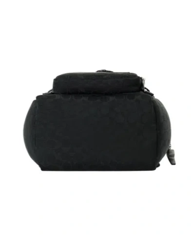 Coach Patterned Backpack In Black