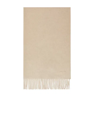 Max Mara Rectangular Cashmere Shawl In Neutral