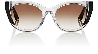Thierry Lasry Nevermindy Sunglasses In Clear Black/brown