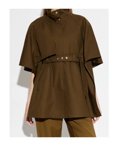 Max Mara Short Sleeve Jacket In Brown