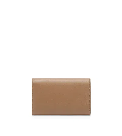 Tom Ford Folding Rectangular Wallet In Brown