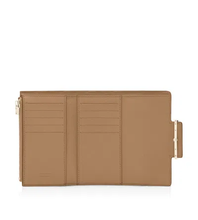 Tom Ford Folding Rectangular Wallet In Brown