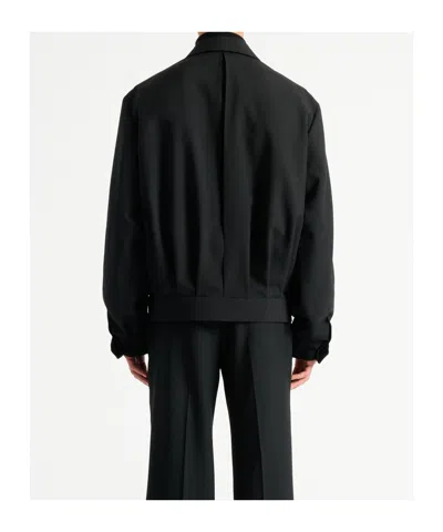 Balmain Wool 2-button Jacket In Black