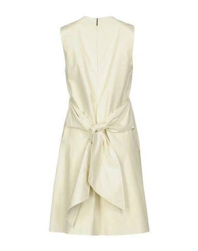 Shop Msgm Short Dress In Ivory