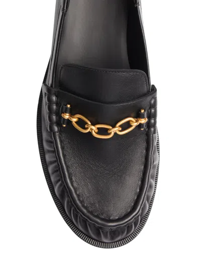 Balmain Sync Smooth-leather Loafers In Black