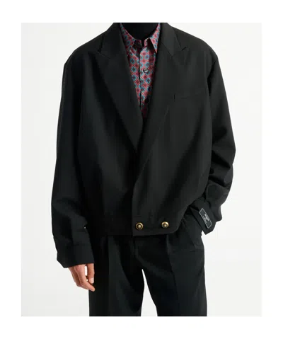 Balmain Wool 2-button Jacket In Black