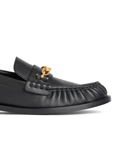 Balmain Sync Smooth-leather Loafers In Black