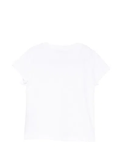 Balmain Ruffled Logo-print T-shirt In White