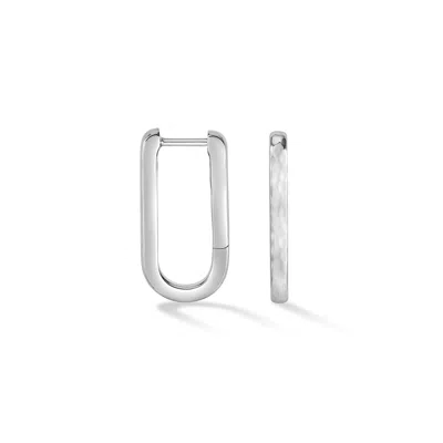 Dower & Hall Medium Nomad Link Huggie Hoops In Gold