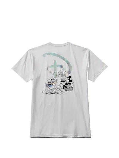 Vans X Disney Logo-print T-shirt In White