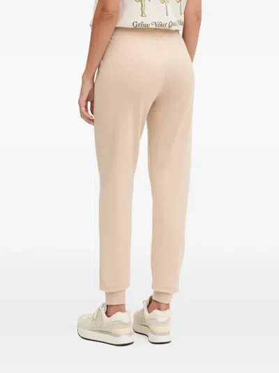 Ea7 Pocket Drawstring Track Pants In Neutral