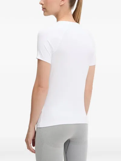 Ea7 Logo-print T-shirt In White