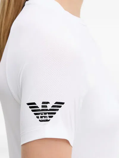 Ea7 Logo-print T-shirt In White