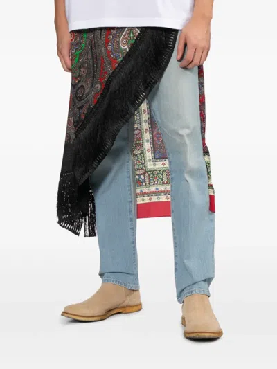 Junya Watanabe Layer Denim Pants In Blue