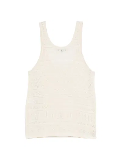 Barbara Bui Openwork Tank Top In Neutral
