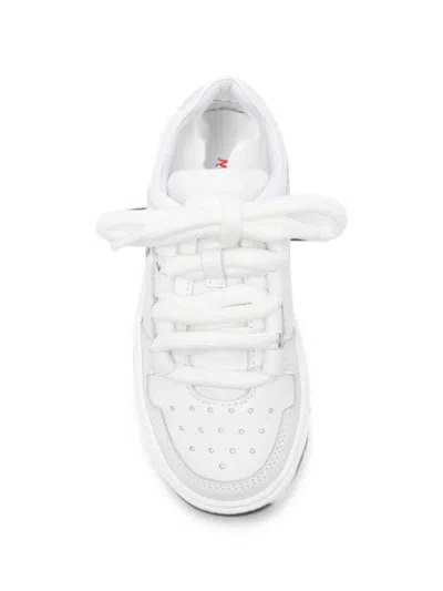 Marni Logo-print Leather Sneakers In Multi