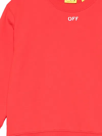 Off-white Logo-print Sweater In Red