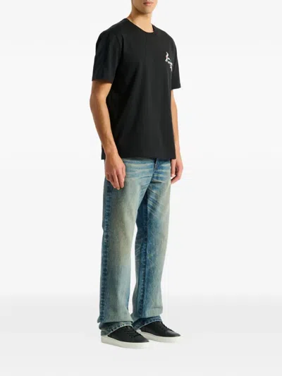 Balmain Insect T-shirt In Black