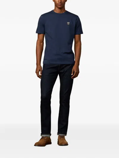 Hackett Badge-patch T-shirt In Black
