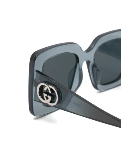 Gucci Square-frame Sunglasses In Blue