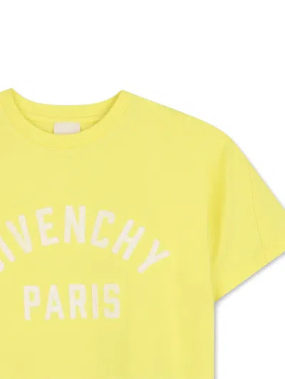 Givenchy Logo-print Short-sleeve T-shirt In Yellow