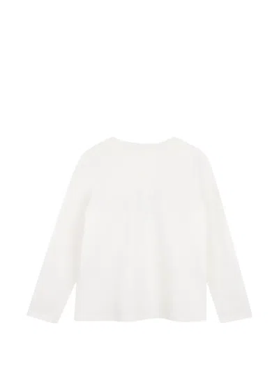 Chloé Logo-print Long-sleeve T-shirt In White