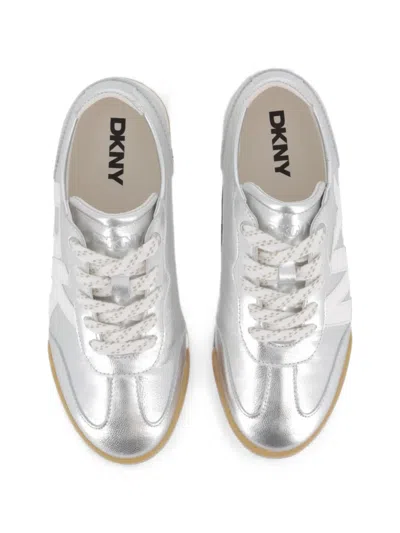 Dkny Logo-patch Sneakers In Multi