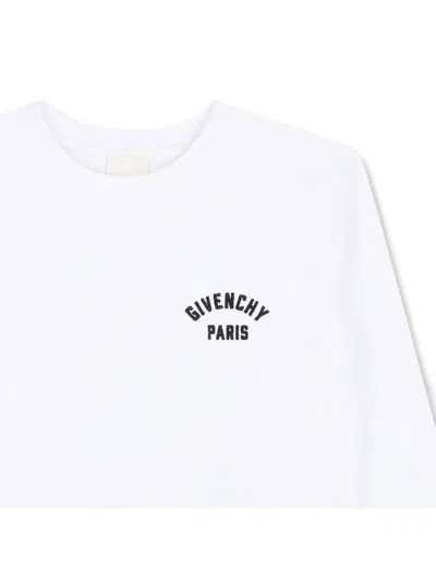 Givenchy Logo-print Long-sleeved T-shirt In White