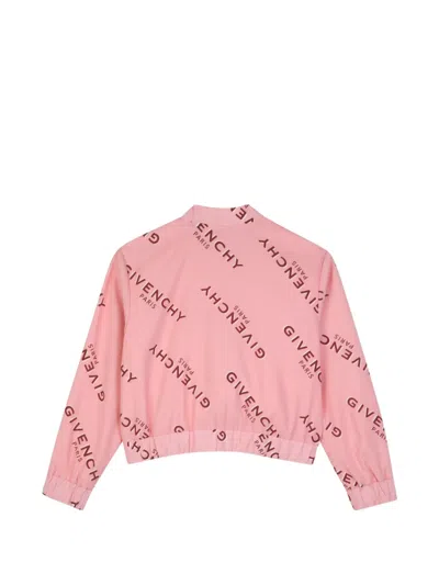 Givenchy Logo-print Bomber Jacket Shorts Set In White