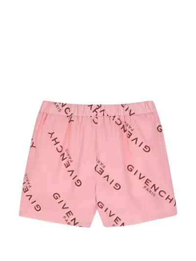 Givenchy Logo-print Bomber Jacket Shorts Set In White