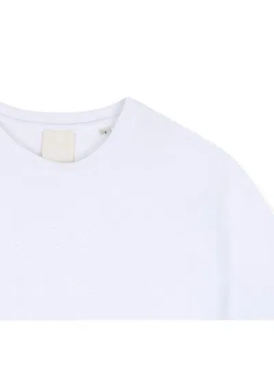 Givenchy Logo-embroidered Cropped T-shirt In White