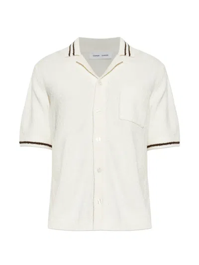 Samsoe & Samsoe Short Sleeve Shirt In White